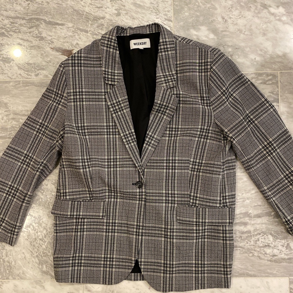 Weekday Official Checked Blazer - image 1